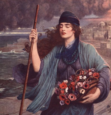 Nydia, the Blind Girl of Pompeii