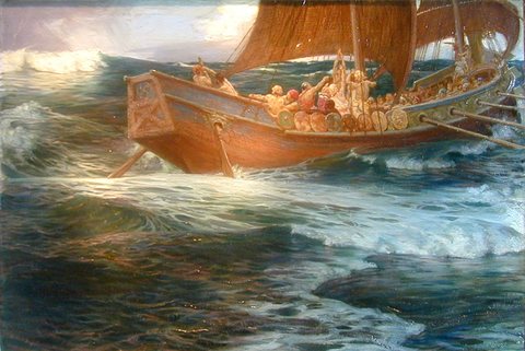 The Wrath of the Sea God (detail)