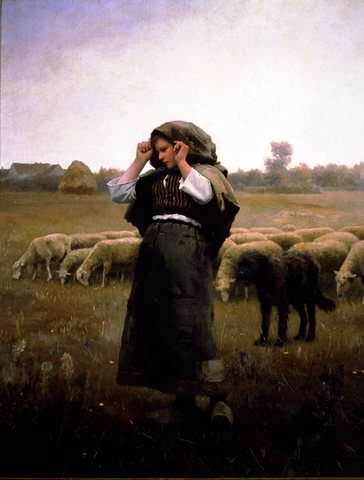 Shepardess and her Flock