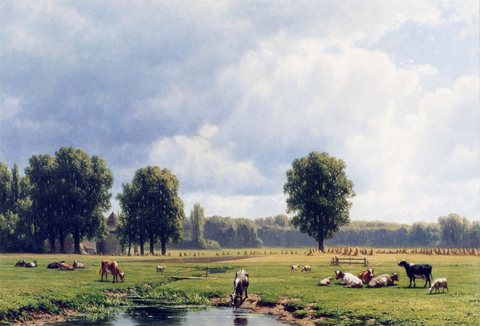 Dutch Landscape with Cattle