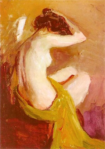 At the Toilette