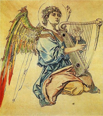 Angel with a Zither