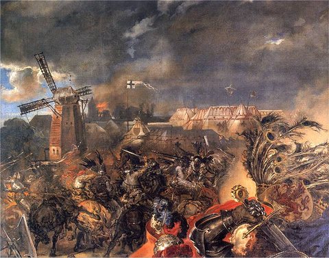 The Battle of Grunwald: Landscape (study)