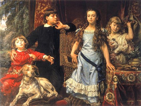 Portrait of Four Children