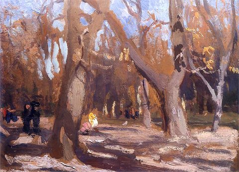 The Planty Park in Kraków