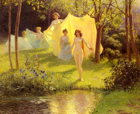 Vestals Bathing