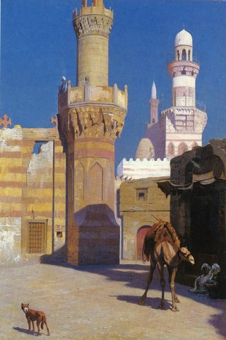 Горещ ден в Кайро (пред джамията)