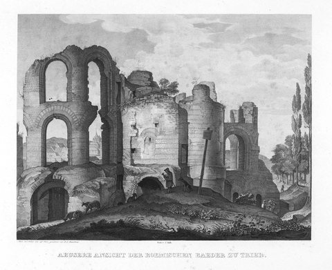 Exterior View of the Roman Baths at Trier