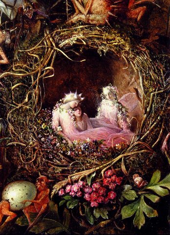 Fairies in a Bird's Nest (detail)