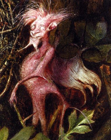 Fairies in a Bird's Nest (detail)