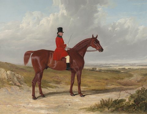 Portrait of Mr Daniel Haigh, Master of the Old Surrey Hunt