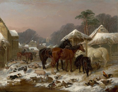The Farmyard in Winter