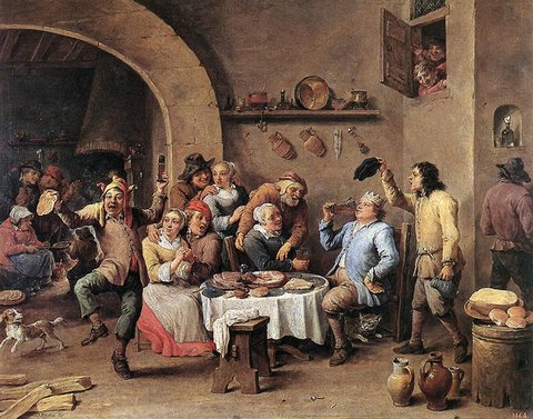 TENIERS David the Younger Twelfth Night The King Drinks