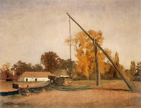 Landscape with a Crane