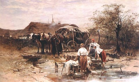 Chatting with the Washerwomen