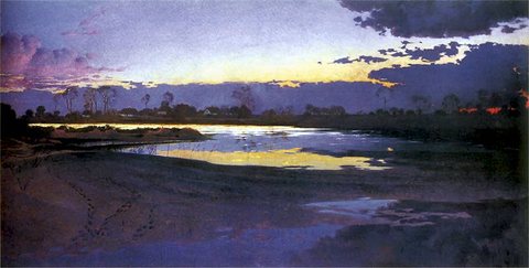 The Vistula near Niepołomice