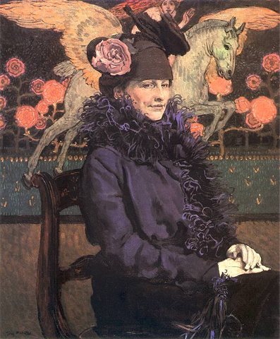 The Artist's Wife with Pegasus