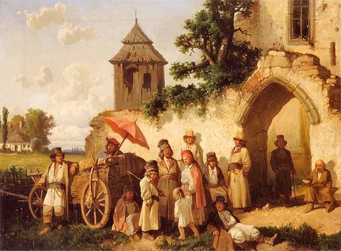 In Front of the Church