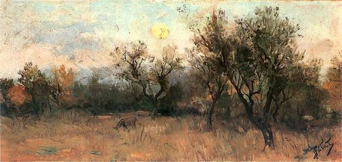 Landscape with a Donkey