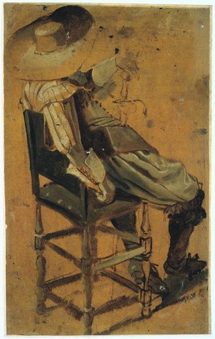 Seated Man with Sword