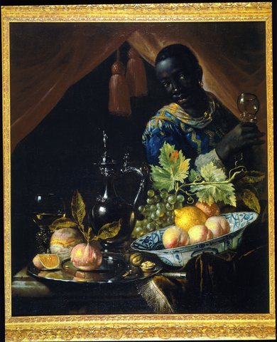 Still Life with a Moorish Servant Standing behind a Table