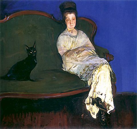 The Artist's Wife with a Cat