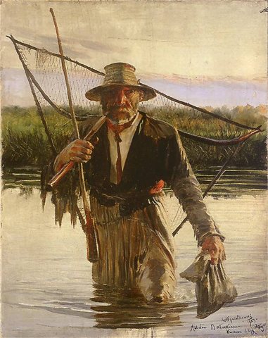 Fisherman Carrying Crayfish
