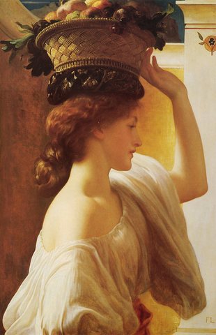Eucharis, a Girl with a Basket of Fruit