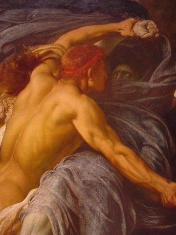 Hercules Wrestling with Death for the Body of Alcestis (detail)