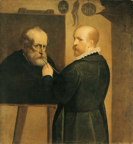 The Artist Painting His Father