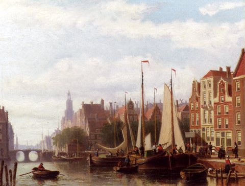 Hulk Johannes Frederik A Busy Day On The Canal