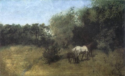 Horses by the Forest