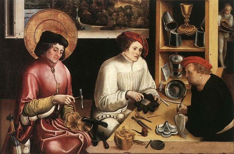 Saint Eligius in the Workshop