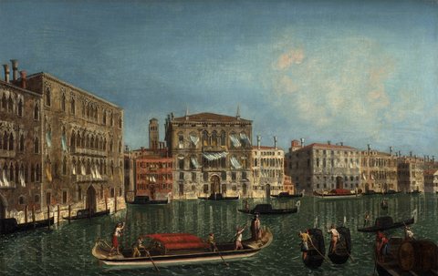 The Grand Canal, Venice, with Palazzo Foscari and Palazzo Balbi