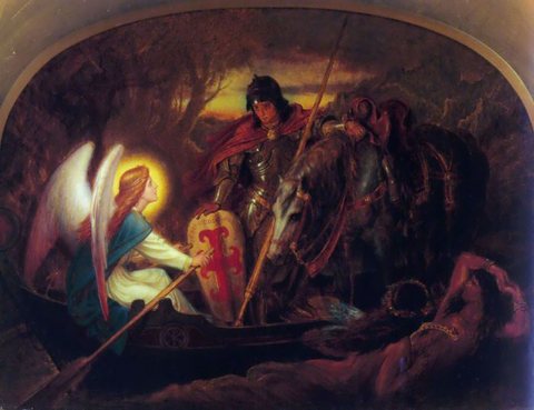 How an Angel Rowed Sir Galahad