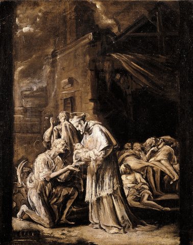 Saint Charles Borromeo Visiting the Plague-Stricken