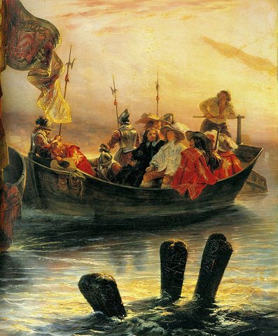 Cardinal Richelieu (left)