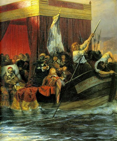Cardinal Richelieu (right)