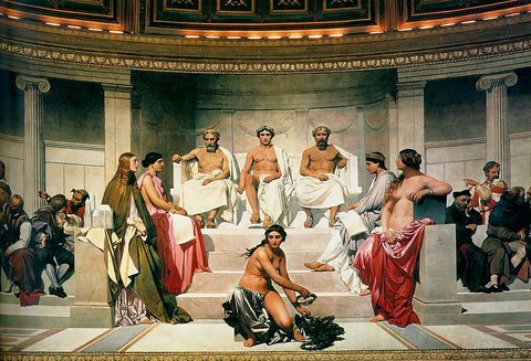 The Hemicycle of the École des Beaux-Arts (centre)