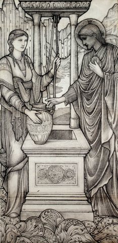 Burne Jones Sir Edward Coley Chrsit And The Well