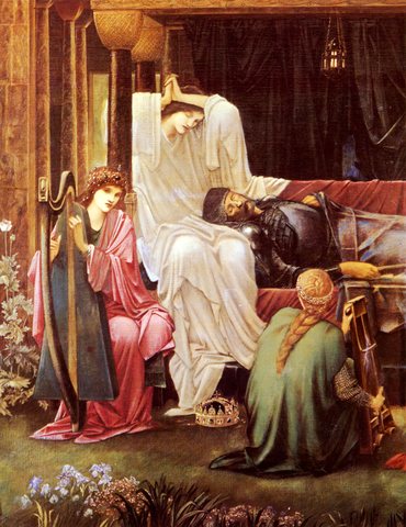 Burne Jones Sir Edward The Last Sleep Of Arthur In Avalon