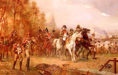 Napoleon with His Troops at the Battle of Borodino