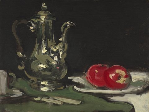 Still Life with a Silver Coffee Pot