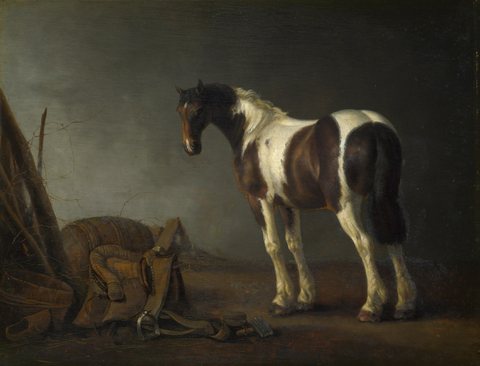 Abraham van Calraet - horse with a saddle.JPG