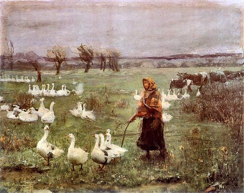 Goose Girl (Geese with a Shepherdess)