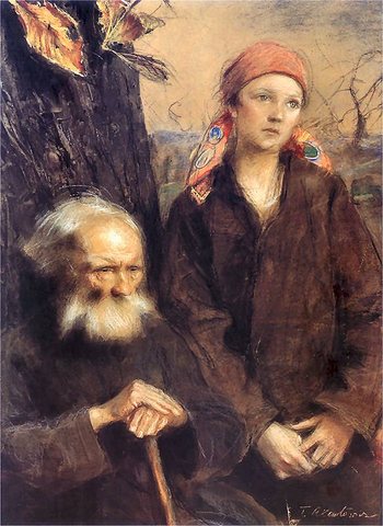 Old Man and Girl
