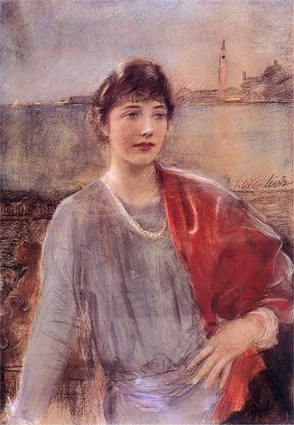 Portrait Study (Portrait against Venice)