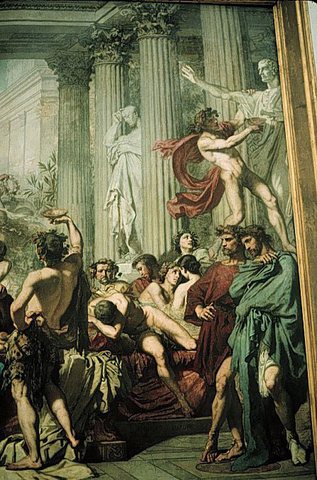 The Romans of the Decadence (detail)