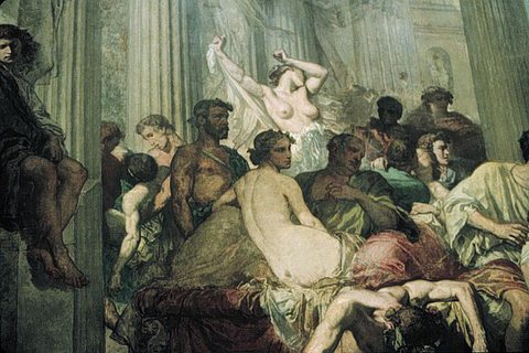 The Romans of the Decadence (detail)