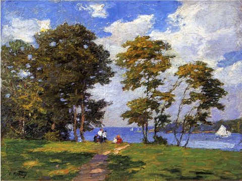 Pothast Edward Landscape by the Shore aka The Picnic